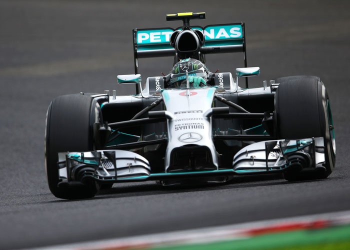 Atasi Hamilton, Rosberg Pole Position