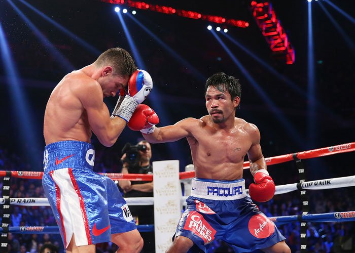 Mei 2015, Pacquiao Ancam Mayweather Jr