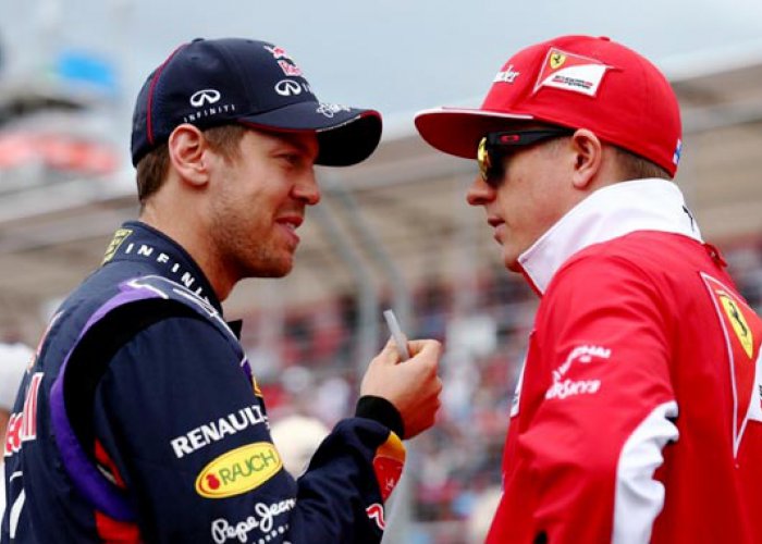 Vettel Geber Ferrari, Raikkonen Berkobar