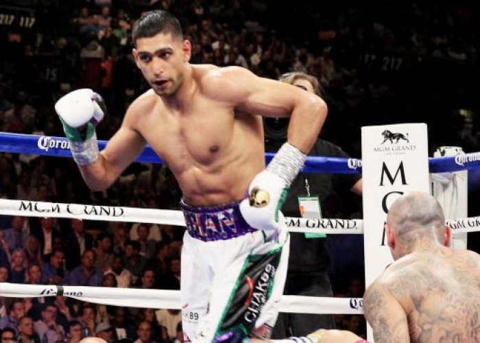 Kebelet Mayweather Jr, Khan Pun Berkoar