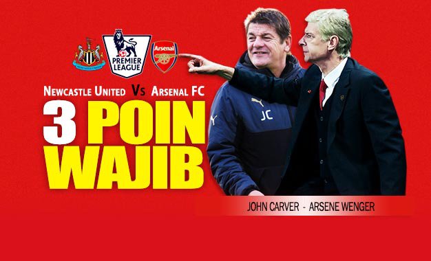 Nafsu 2 Besar, Arsenal Hitung Newcastle